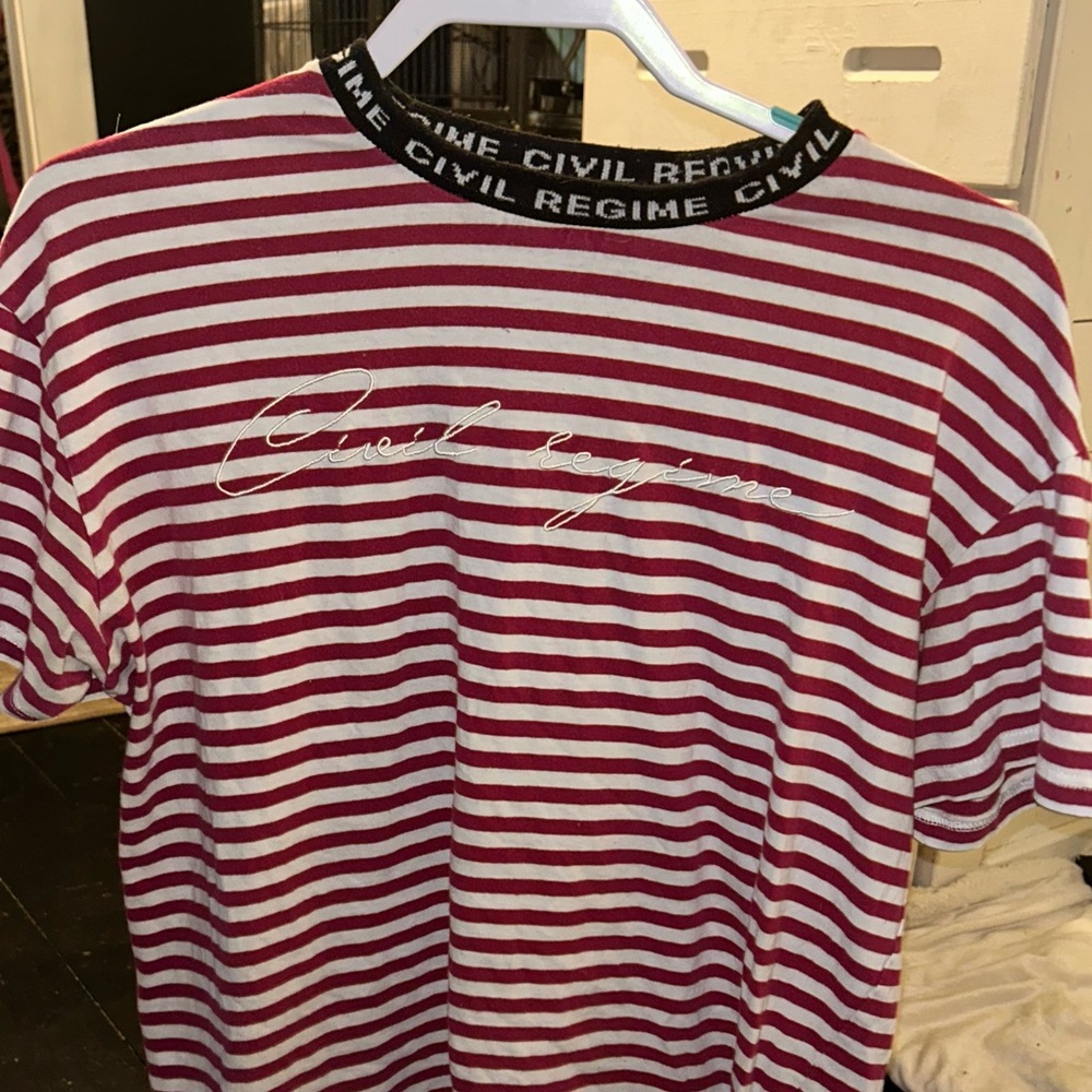 civil regime stripped shirt size small